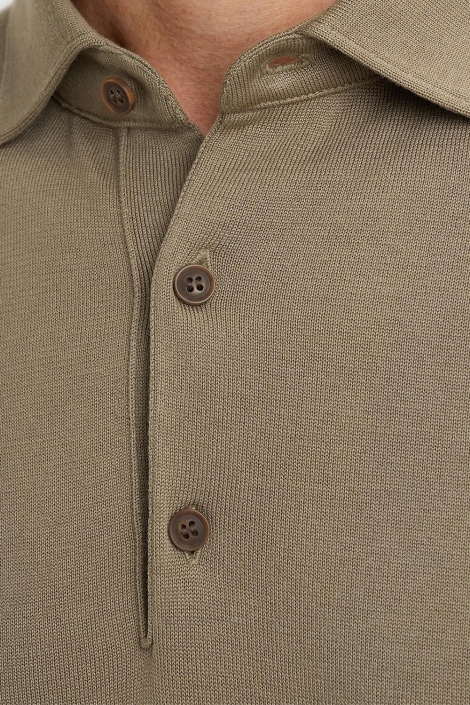 Vanguard long sleeve polo cotton modal